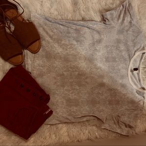Free people oversized snakeskin top
